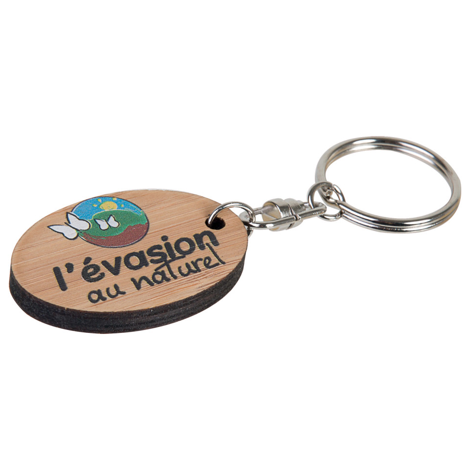 PORTE-CLEFS PUBLICITAIRE WOODY BAMBOO