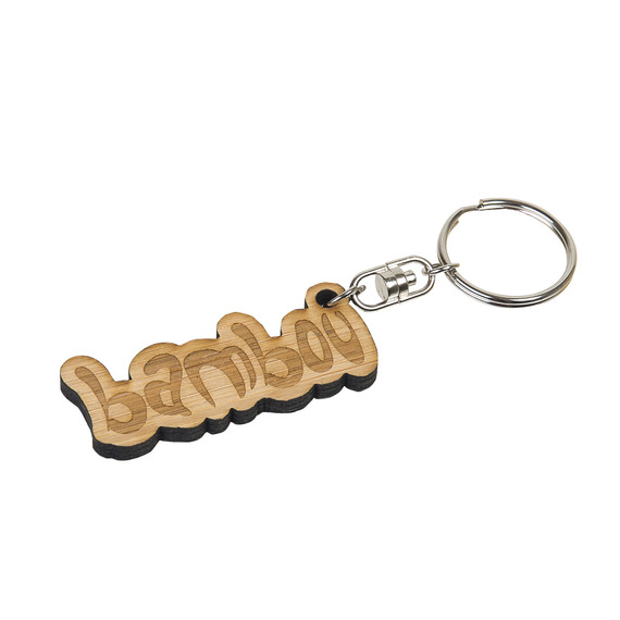 PORTE-CLEFS PUBLICITAIRE WOODY BAMBOO