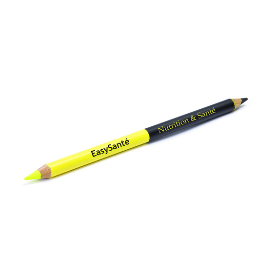 Crayon de bois personnalisé Pantone - Big Graphite 17,6 cm