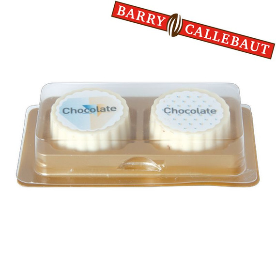 2 Chocolats publicitaires imprimés quadri Barry Callebaut