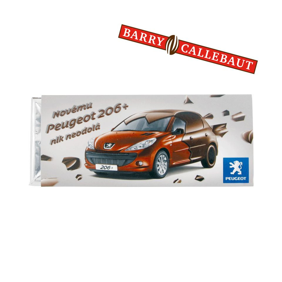 Tablette de chocolat publicitaire Barry Callebaut