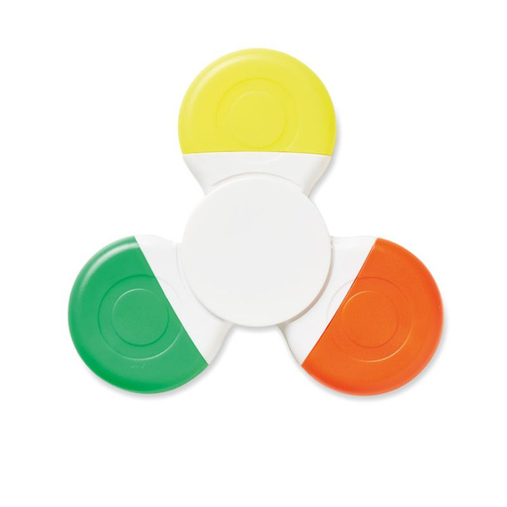 Surligneur publicitaire hand spinner 3 couleurs