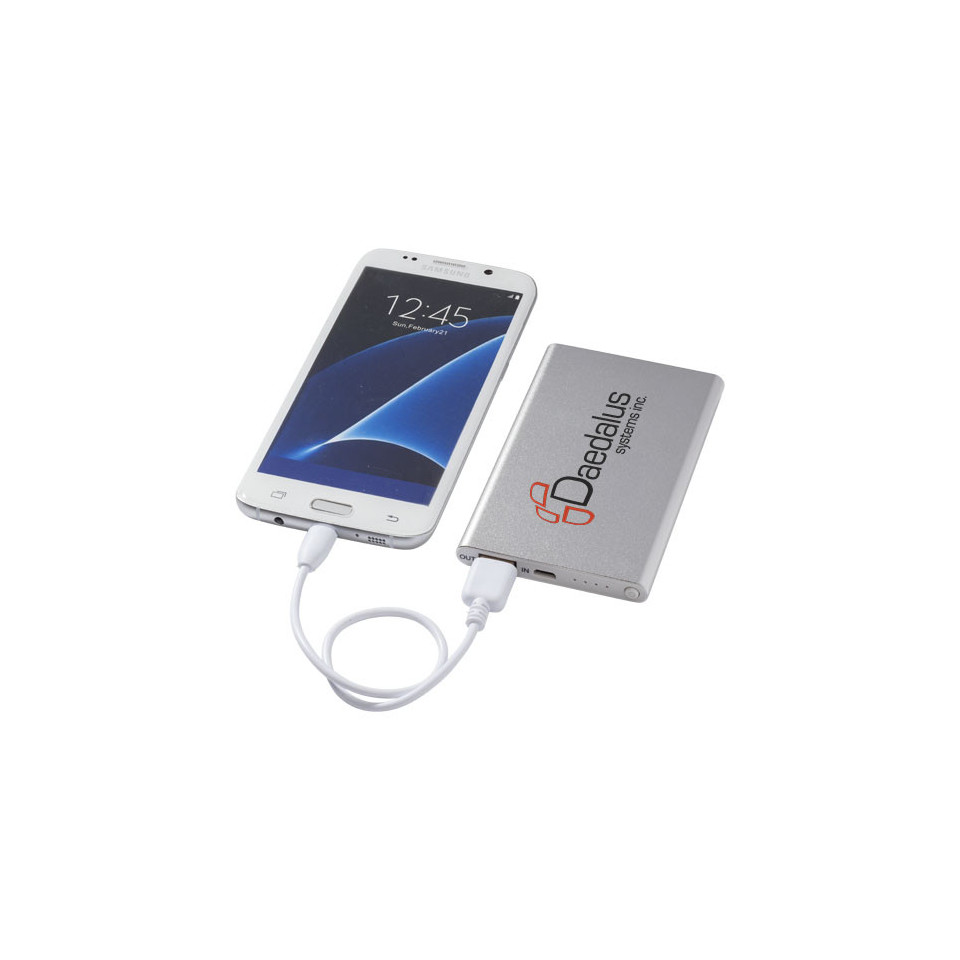 Batterie publicitaire de secours en aluminium de 4000 mAh Pep Express