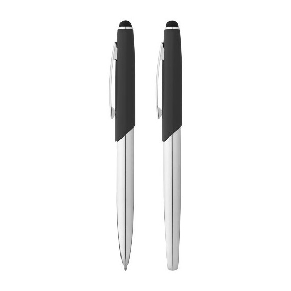 Parure publicitaire stylo bille et roller avec stylet Genève