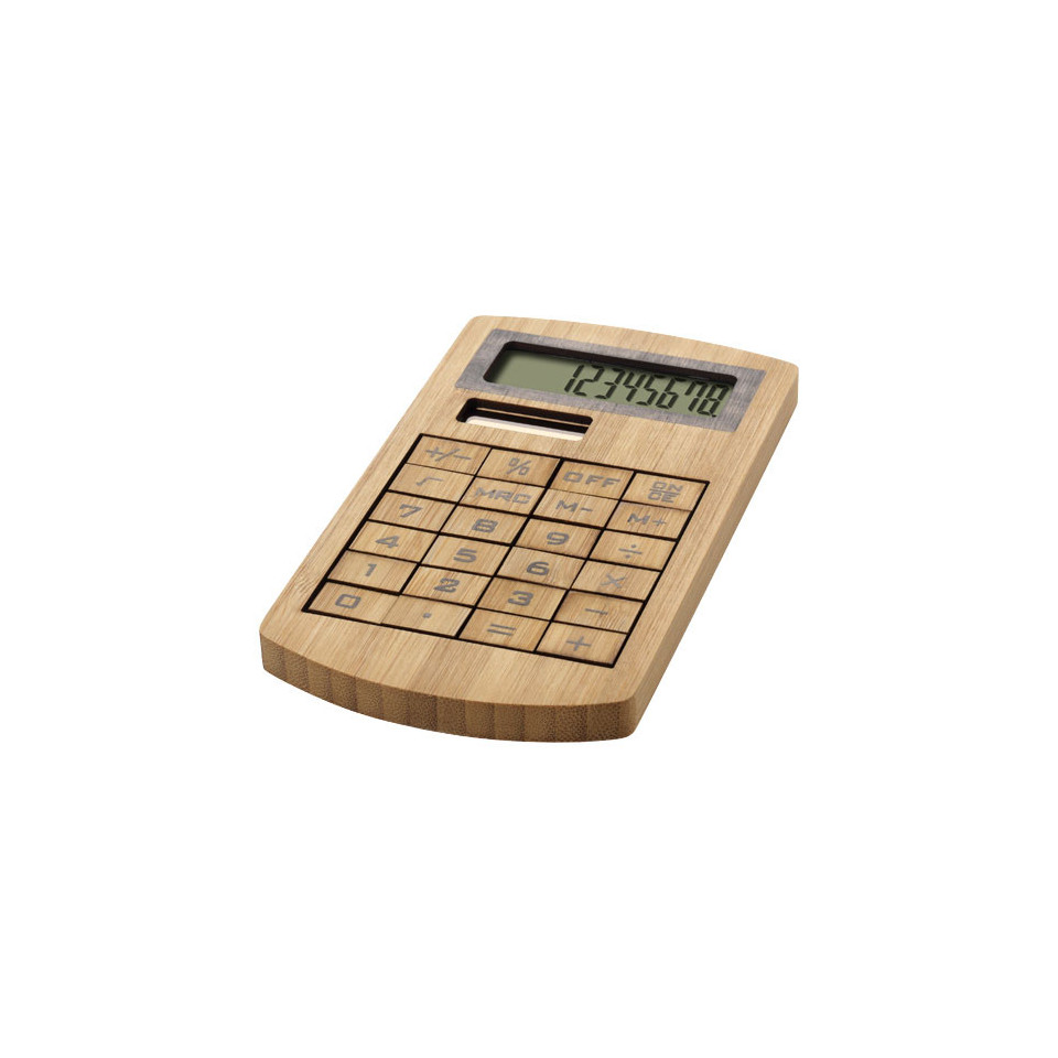 Calculatrice publicitaire express Bambou