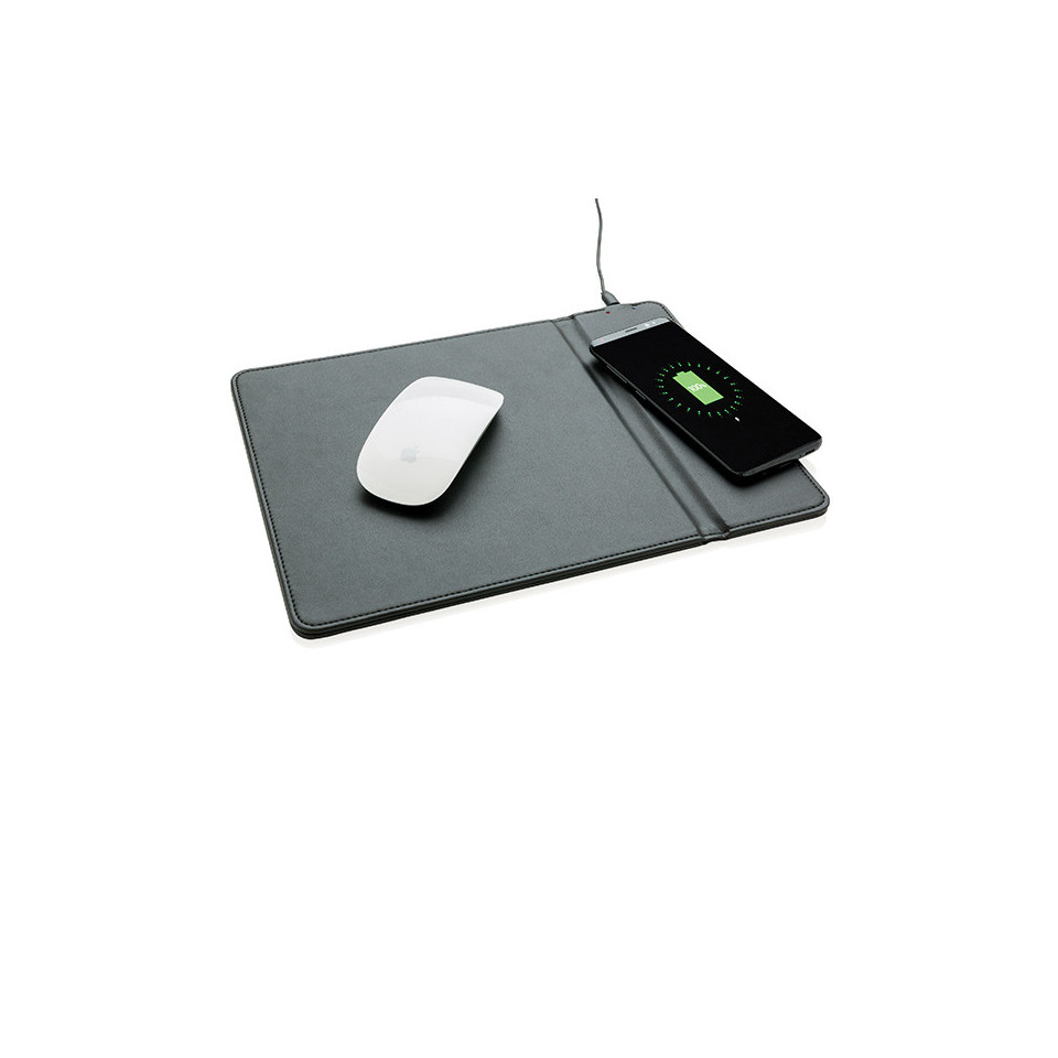 Tapis de souris avec chargeur à induction 5W publicitaire