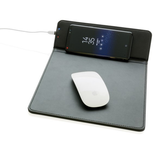 Tapis de souris avec chargeur à induction 5W publicitaire