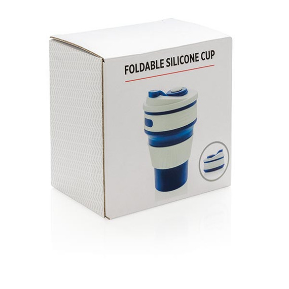 Mug en silicone pliable publicitaire