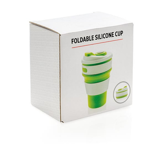 Mug en silicone pliable publicitaire