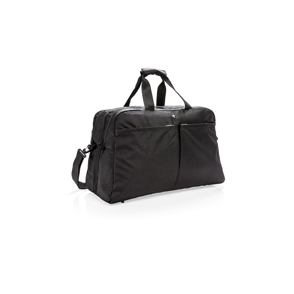 Sac de sport publicitaire avec ouverture type valise Swiss Peak RFID