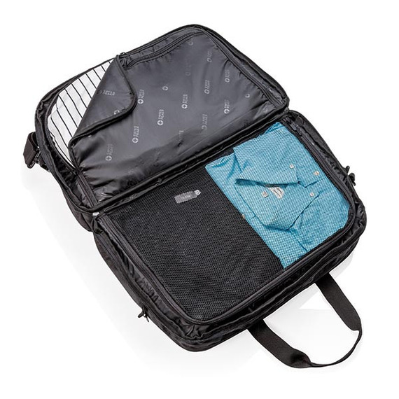 Sac de sport publicitaire avec ouverture type valise Swiss Peak RFID