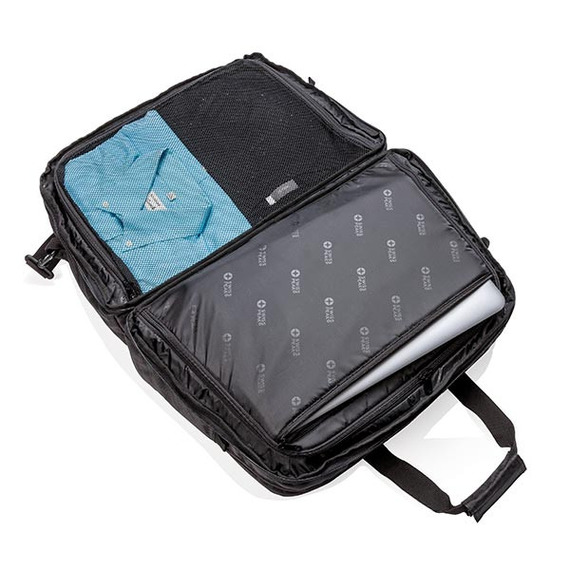 Sac de sport publicitaire avec ouverture type valise Swiss Peak RFID