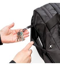 Sac de sport publicitaire avec ouverture type valise Swiss Peak RFID