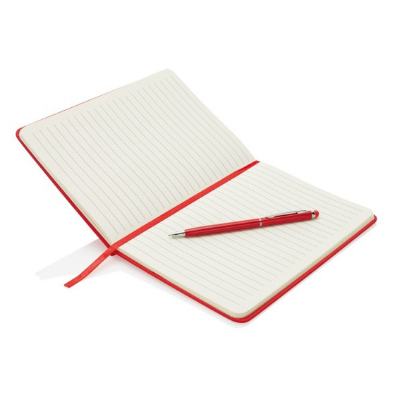 Carnet publicitaire de notes A5 avec stylo tactile Deluxe