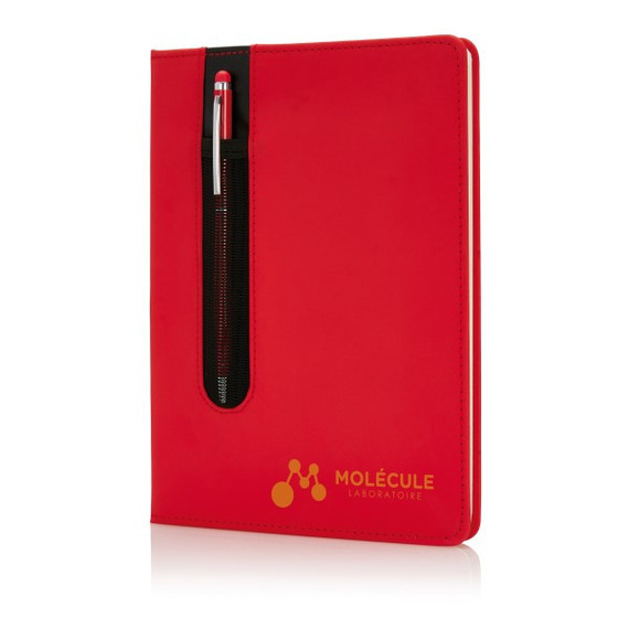 Carnet publicitaire de notes A5 avec stylo tactile Deluxe