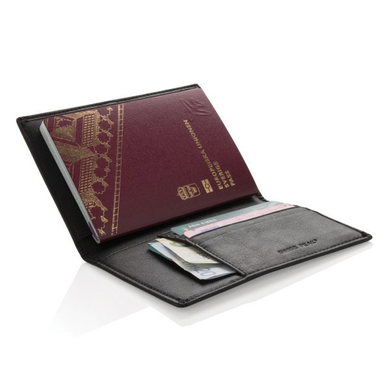 Etui passeport publicitaire RFID Swiss Peak