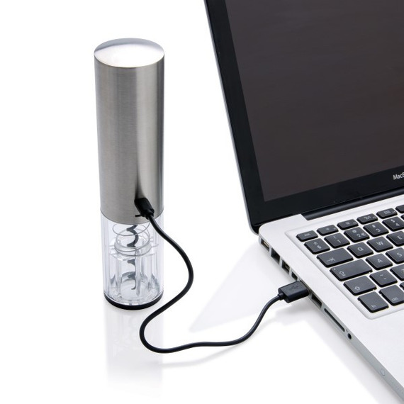 Tire-bouchon électrique publicitaire rechargeable USB