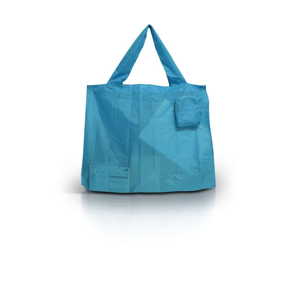 Sac shopping publicitaire pliable en polyester 190T