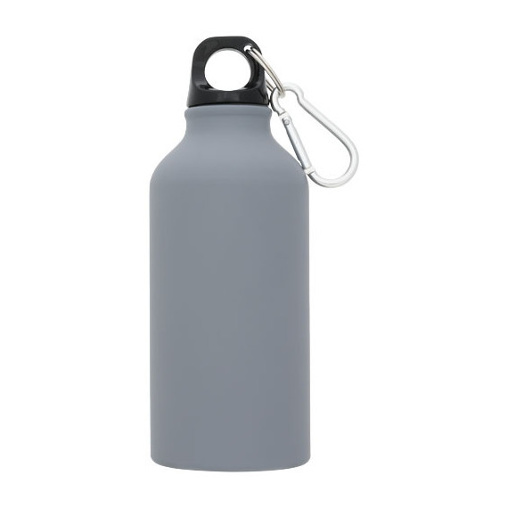 Bouteille publicitaire sport mat 400 ml avec mousqueton Oregon