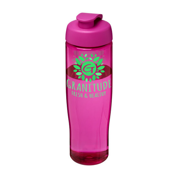 Bouteille publicitaire de sport H2O Tempo® 700 ml avec couvercle à clapet