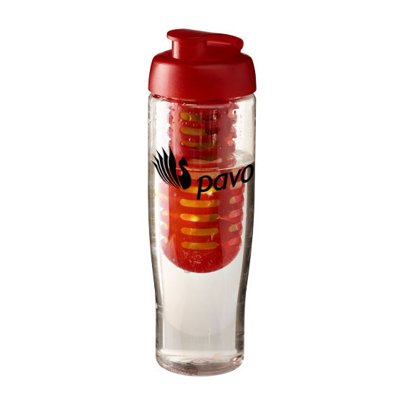 Bouteille publicitaire de sport et infuseur H2O Tempo® 700 ml avec couvercle à clapet