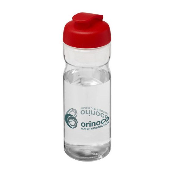 Bouteille publicitaire de sport H2O Base® 650 ml avec couvercle à clapet