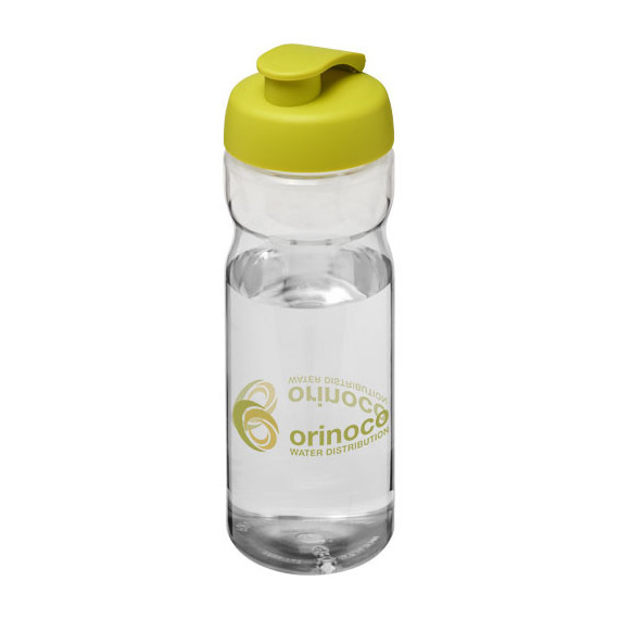 Bouteille publicitaire de sport H2O Base® 650 ml avec couvercle à clapet