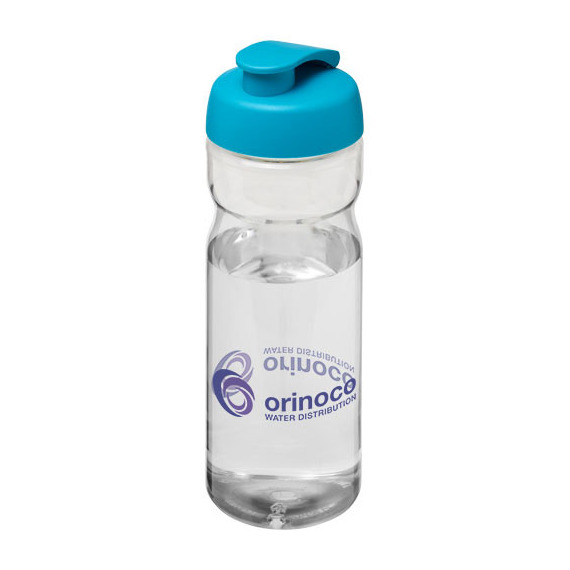 Bouteille publicitaire de sport H2O Base® 650 ml avec couvercle à clapet