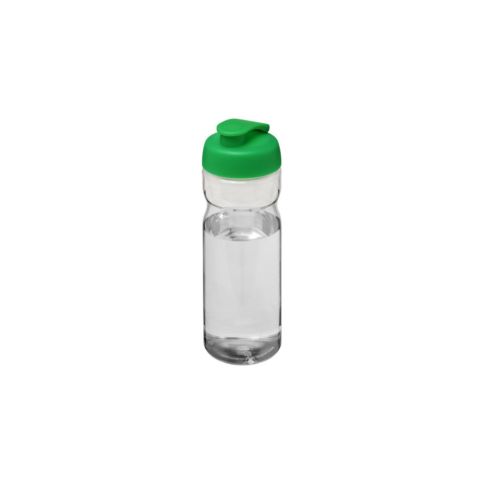 Bouteille publicitaire de sport H2O Base® 650 ml avec couvercle à clapet