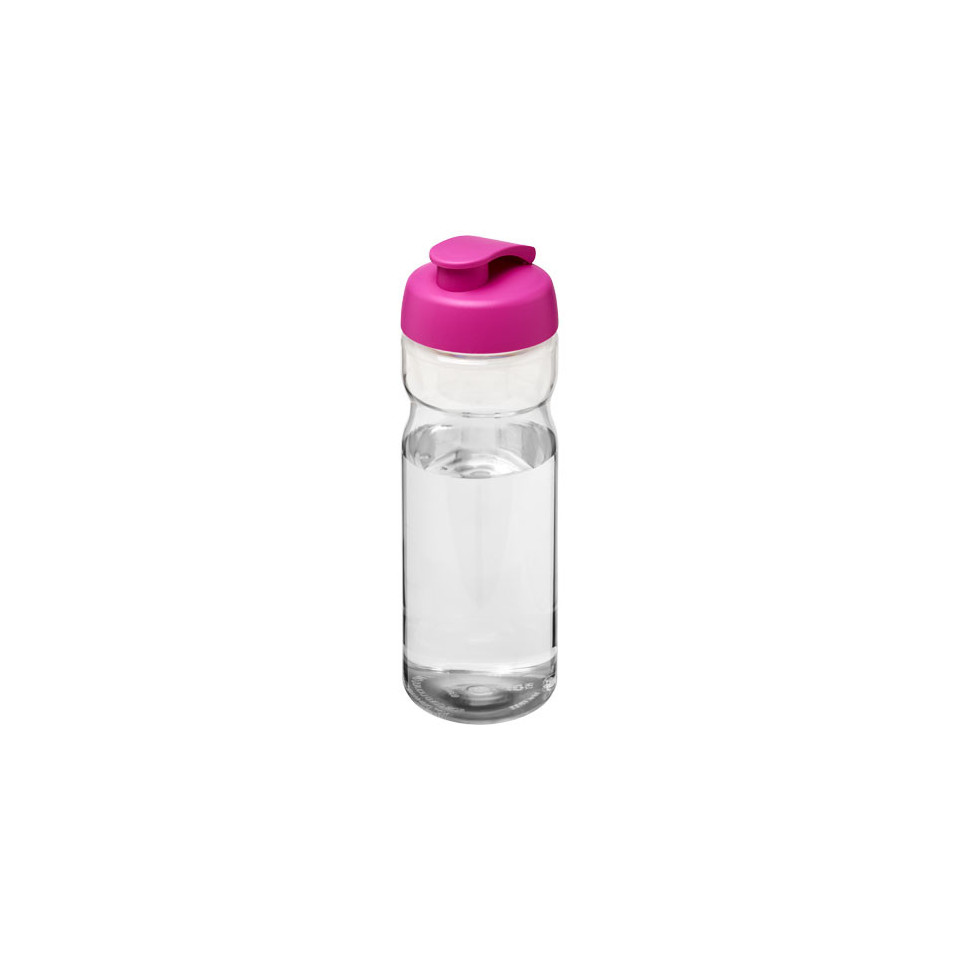 Bouteille publicitaire de sport H2O Base® 650 ml avec couvercle à clapet