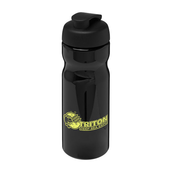 Bouteille publicitaire de sport H2O Base® 650 ml avec couvercle à clapet