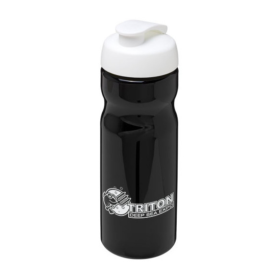 Bouteille publicitaire de sport H2O Base® 650 ml avec couvercle à clapet