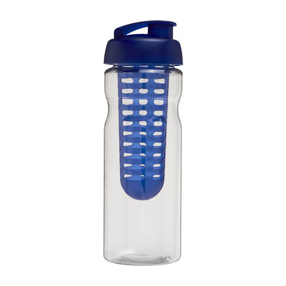 Bouteille publicitaire de sport et infuseur H2O Base® 650 ml avec couvercle à clapet