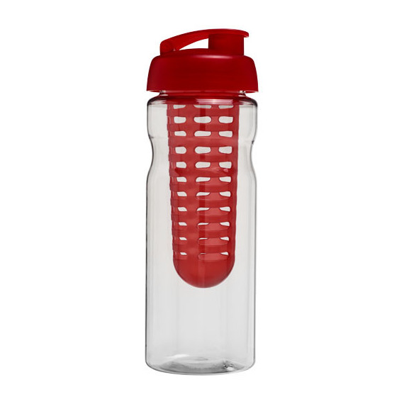 Bouteille publicitaire de sport et infuseur H2O Base® 650 ml avec couvercle à clapet