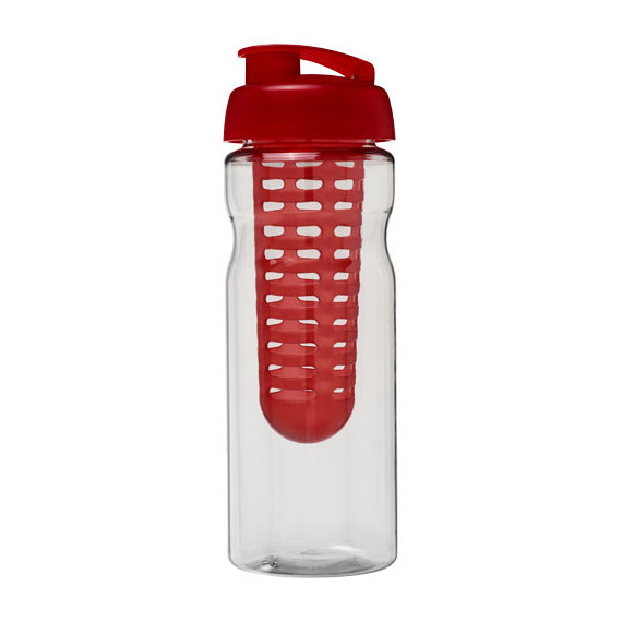 Bouteille publicitaire de sport et infuseur H2O Base® 650 ml avec couvercle à clapet