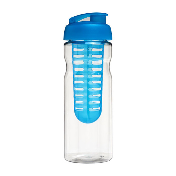 Bouteille publicitaire de sport et infuseur H2O Base® 650 ml avec couvercle à clapet