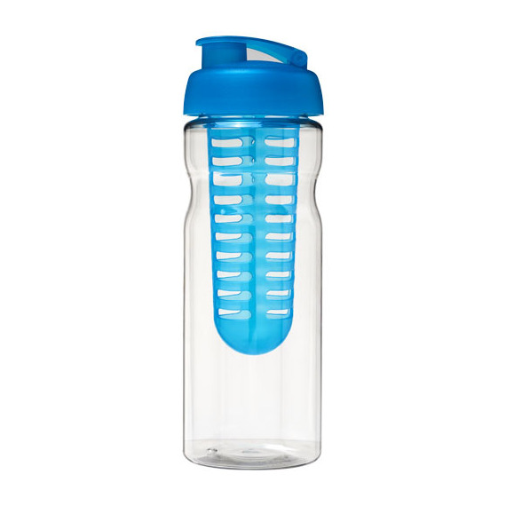 Bouteille publicitaire de sport et infuseur H2O Base® 650 ml avec couvercle à clapet