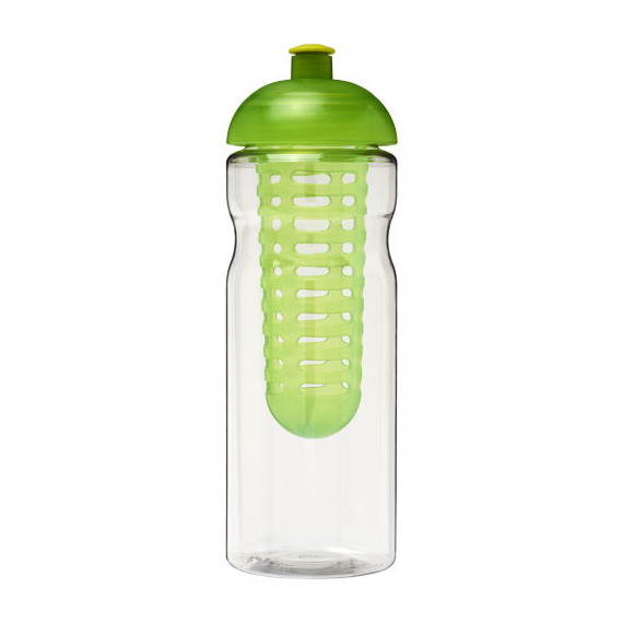 Bouteille publicitaire de sport et infuseur H2O Base® 650 ml avec couvercle dôme