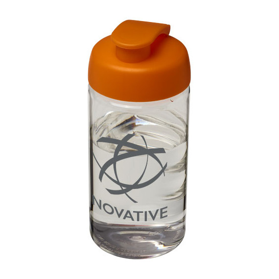 Bouteille publicitaire de sport H2O Bop® 500 ml avec couvercle à clapet