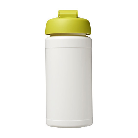 Bouteille publicitaire de sport Baseline® Plus 500 ml avec couvercle à clapet