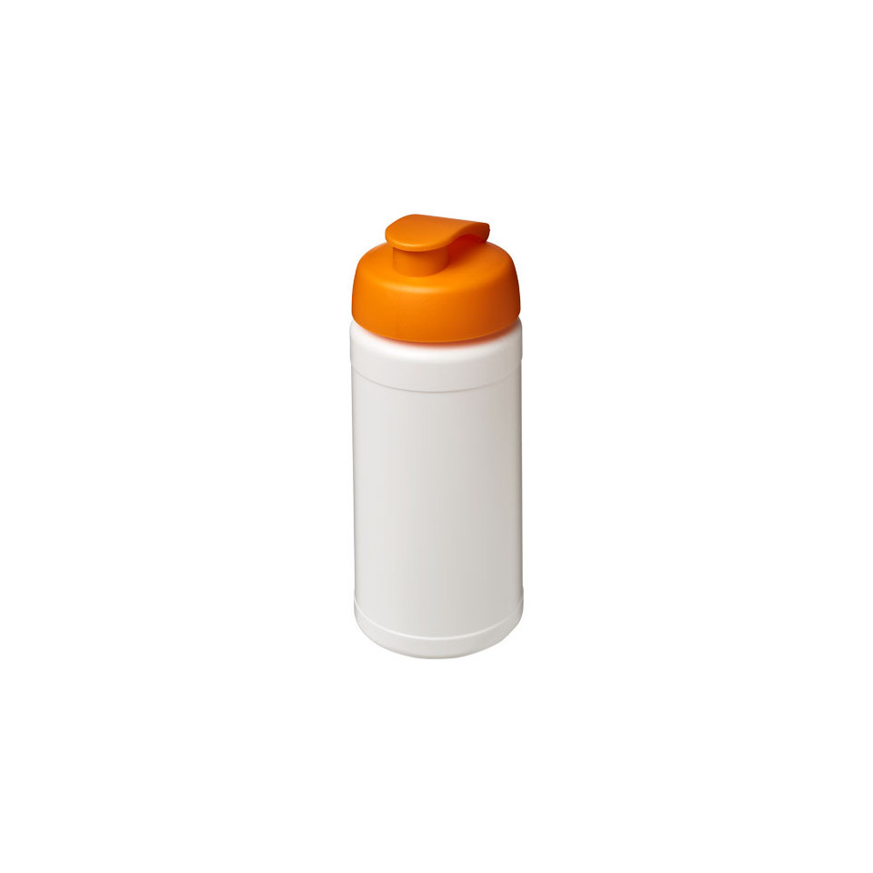 Bouteille publicitaire de sport Baseline® Plus 500 ml avec couvercle à clapet