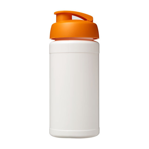 Bouteille publicitaire de sport Baseline® Plus 500 ml avec couvercle à clapet