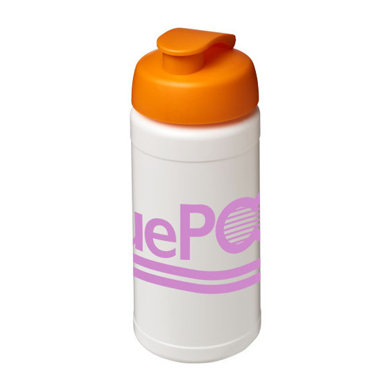 Bouteille publicitaire de sport Baseline® Plus 500 ml avec couvercle à clapet