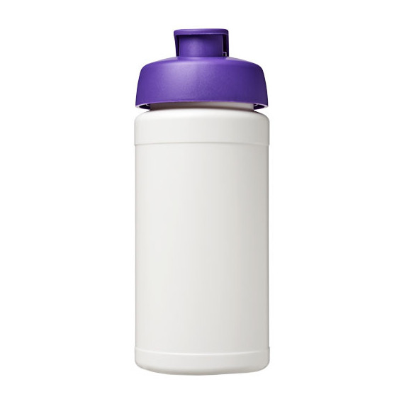 Bouteille publicitaire de sport Baseline® Plus 500 ml avec couvercle à clapet