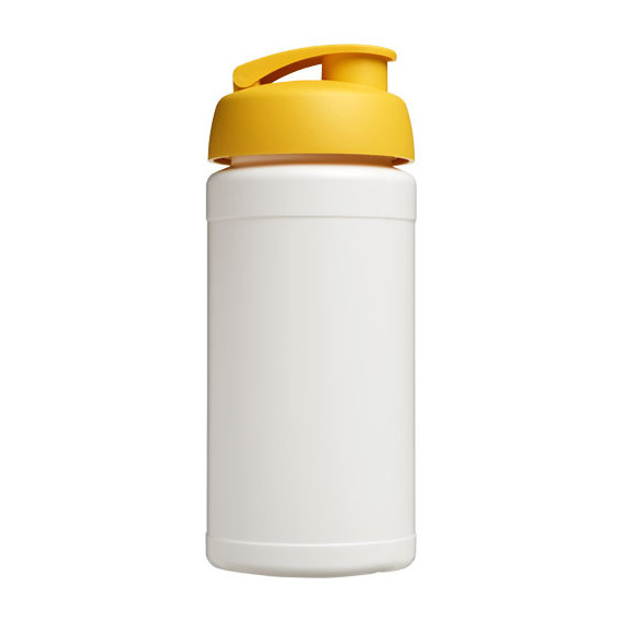 Bouteille publicitaire de sport Baseline® Plus 500 ml avec couvercle à clapet