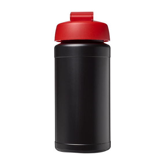 Bouteille publicitaire de sport Baseline® Plus 500 ml avec couvercle à clapet