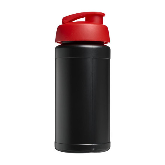 Bouteille publicitaire de sport Baseline® Plus 500 ml avec couvercle à clapet