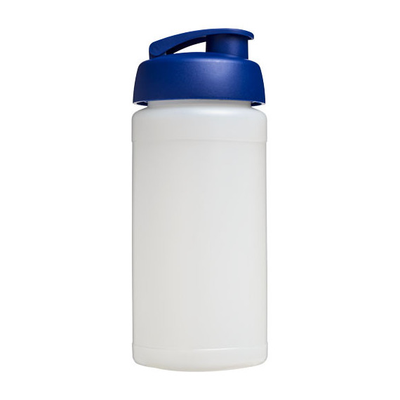 Bouteille publicitaire de sport Baseline® Plus 500 ml avec couvercle à clapet