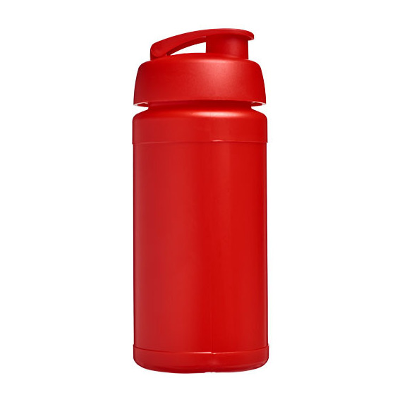 Bouteille publicitaire de sport Baseline® Plus 500 ml avec couvercle à clapet