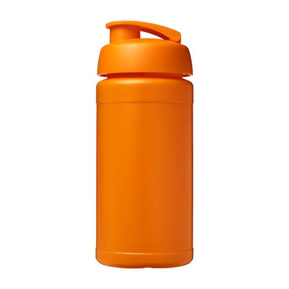 Bouteille publicitaire de sport Baseline® Plus 500 ml avec couvercle à clapet